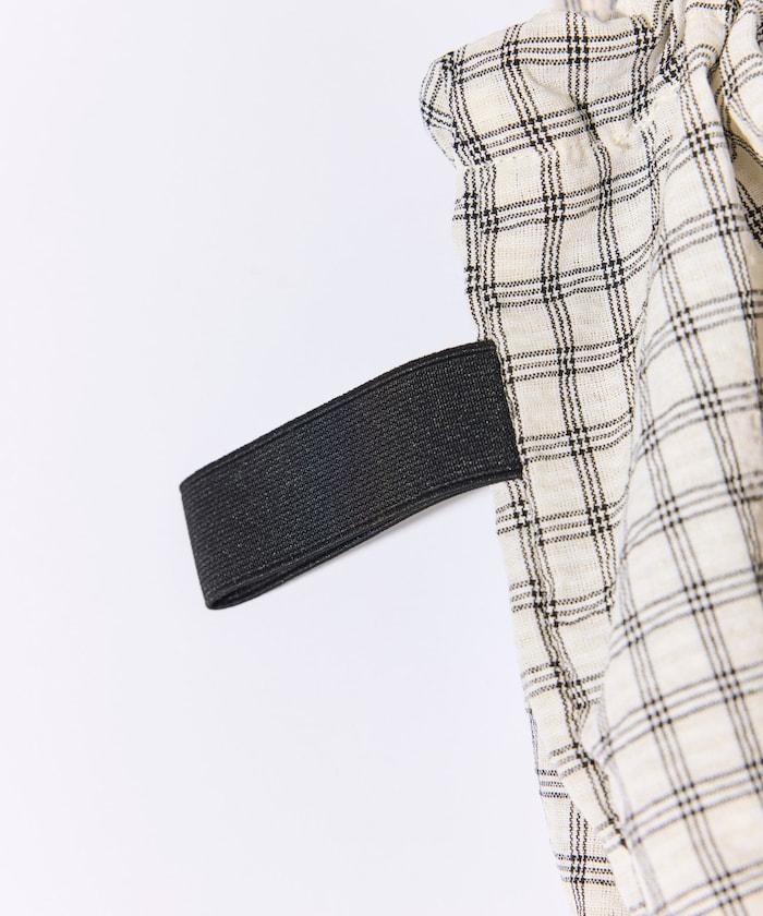 BetterDays studio × FREAK'S STORE 抽繩格紋托特包