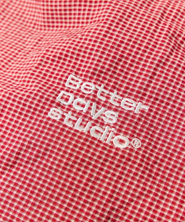 BetterDays studio × FREAK'S STORE 抽繩格紋托特包