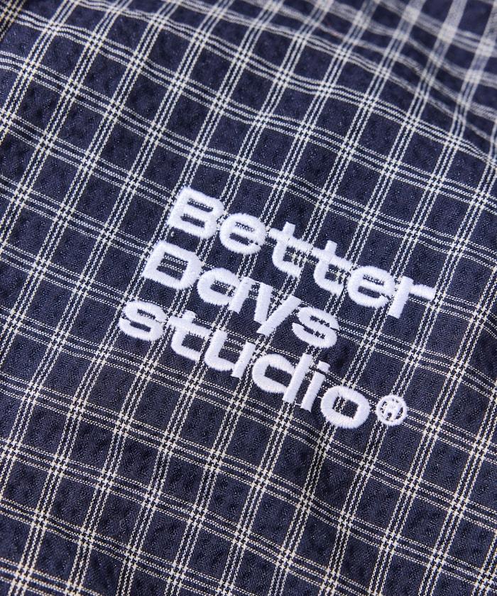 BetterDays studio × FREAK'S STORE 抽繩格紋托特包
