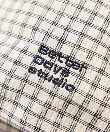BetterDays studio × FREAK'S STORE 抽繩雙肩包式 可收納 格紋 迷你包