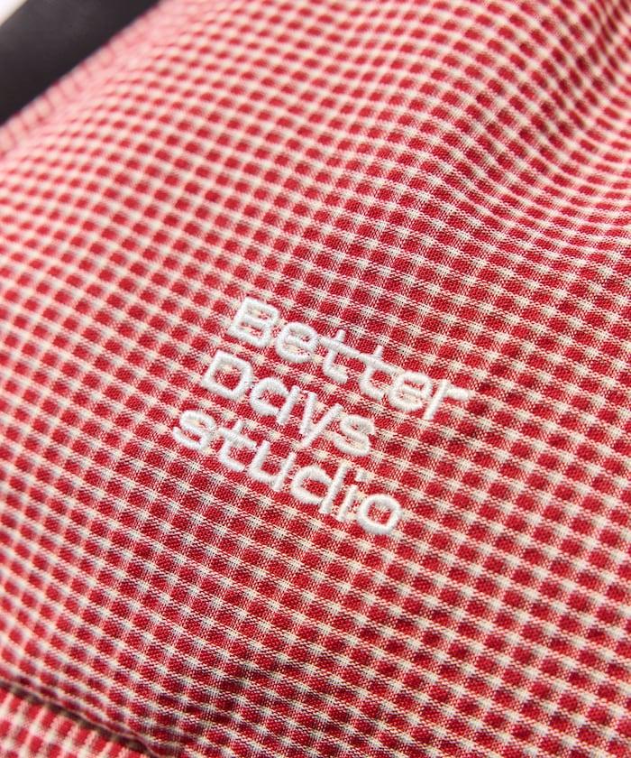 BetterDays studio × FREAK'S STORE 抽繩雙肩包式 可收納 格紋 迷你包
