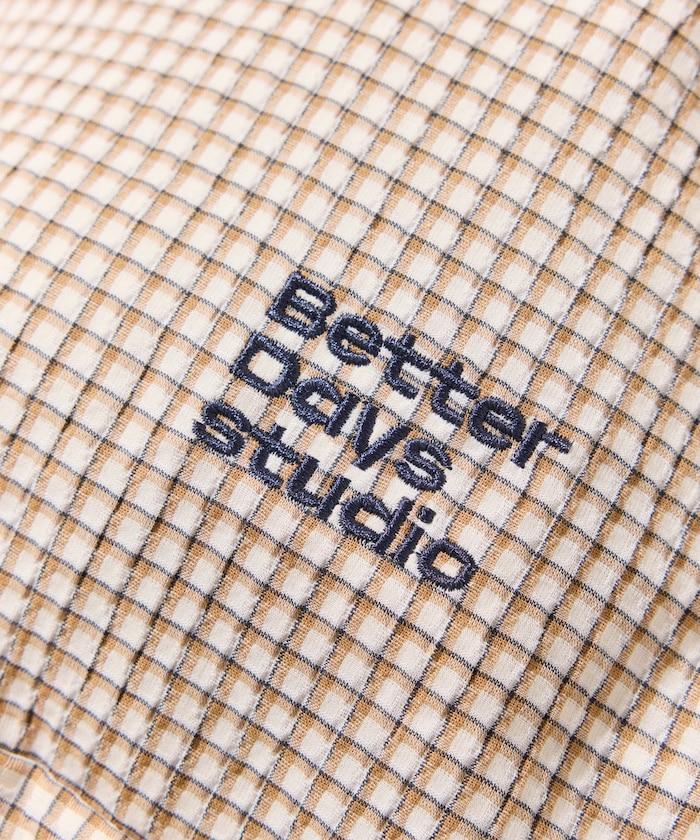 BetterDays studio × FREAK'S STORE 抽繩雙肩包式 可收納 格紋 迷你包