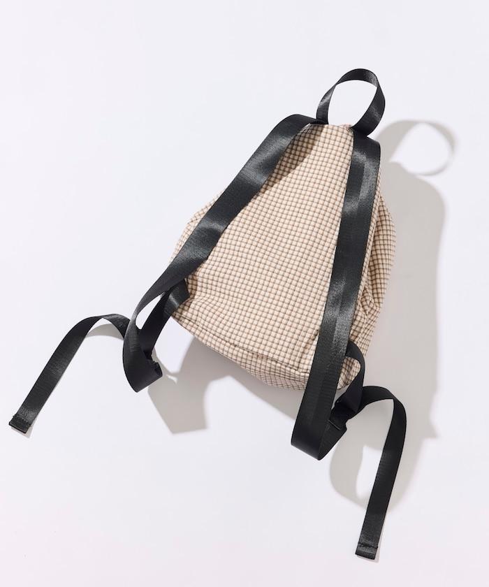 BetterDays studio × FREAK'S STORE 抽繩雙肩包式 可收納 格紋 迷你包