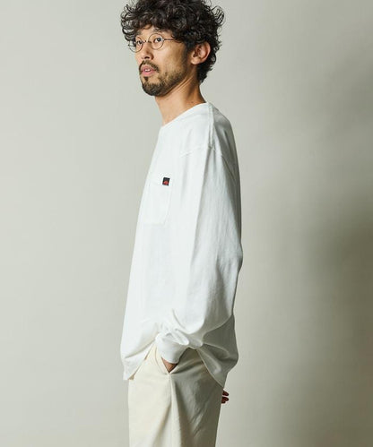RED KAP × FREAK'S STORE 聯名 2P 長袖 單點Logo 圓領 口袋T恤 [2枚セット]