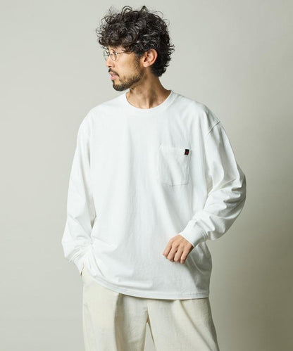 RED KAP × FREAK'S STORE 聯名 2P 長袖 單點Logo 圓領 口袋T恤 [2枚セット]