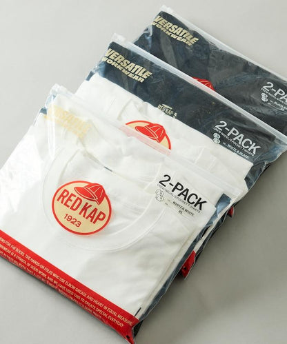 RED KAP × FREAK'S STORE 聯名 2P 長袖 單點Logo 圓領 口袋T恤 [2枚セット]