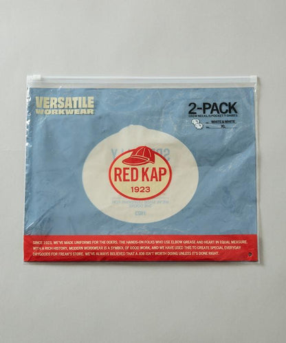 RED KAP × FREAK'S STORE 聯名 2P 長袖 單點Logo 圓領 口袋T恤 [2枚セット]