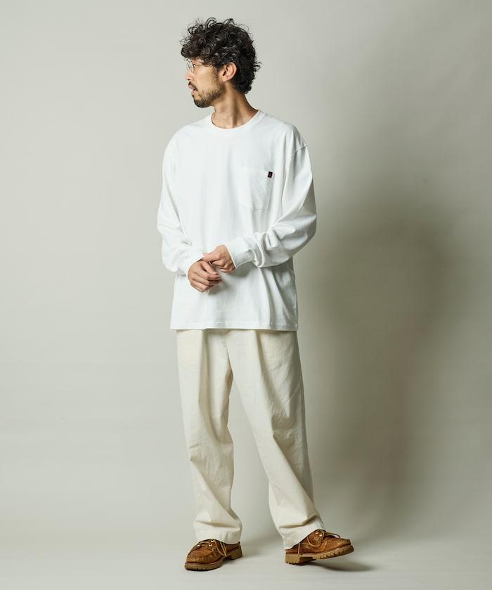 RED KAP × FREAK'S STORE 聯名 2P 長袖 單點Logo 圓領 口袋T恤 [2枚セット]