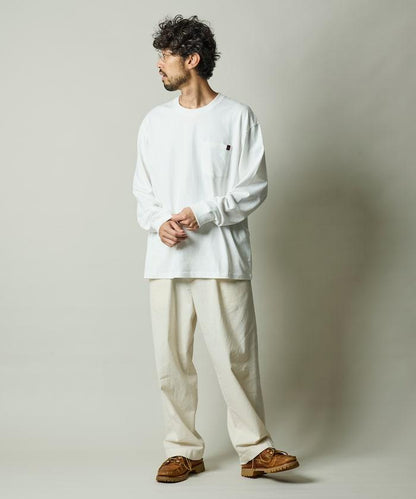 RED KAP × FREAK'S STORE 聯名 2P 長袖 單點Logo 圓領 口袋T恤 [2枚セット]