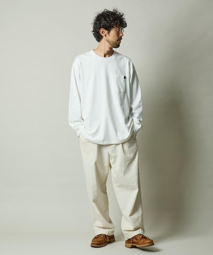 RED KAP × FREAK'S STORE 聯名 2P 長袖 單點Logo 圓領 口袋T恤 [2枚セット]