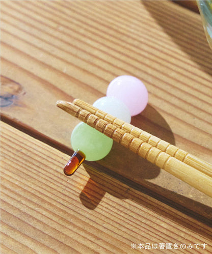 三色糰子 玻璃筷架