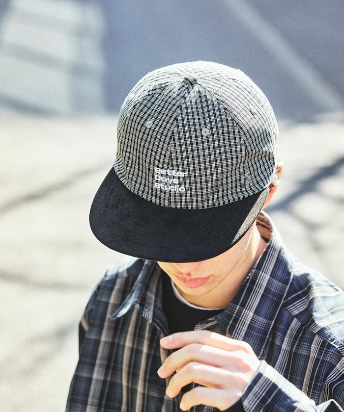 BetterDays studio × FREAK'S STORE 雙色 平簷格紋棒球帽