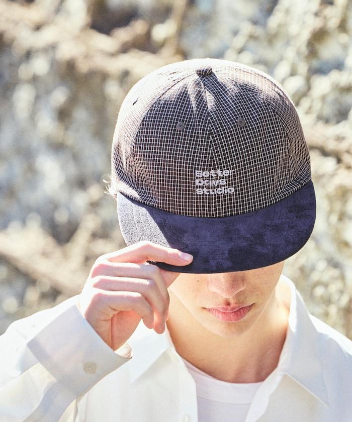 BetterDays studio × FREAK'S STORE 雙色 平簷格紋棒球帽