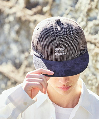 BetterDays studio × FREAK'S STORE 雙色 平簷格紋棒球帽