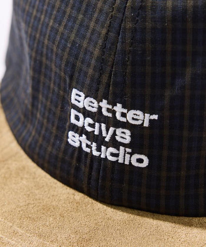 BetterDays studio × FREAK'S STORE 雙色 平簷格紋棒球帽