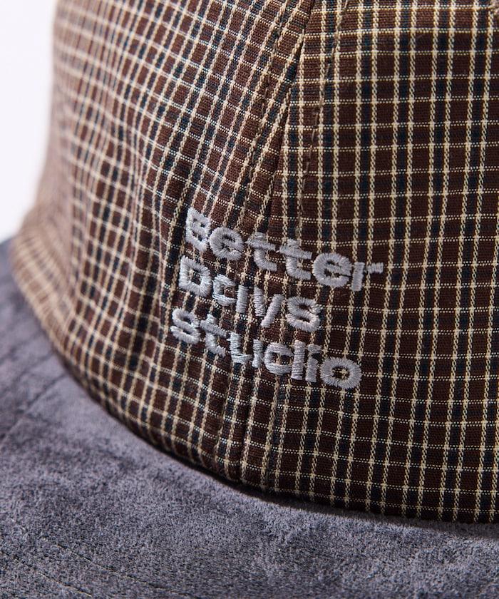 BetterDays studio × FREAK'S STORE 雙色 平簷格紋棒球帽