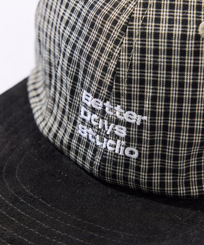 BetterDays studio × FREAK'S STORE 雙色 平簷格紋棒球帽