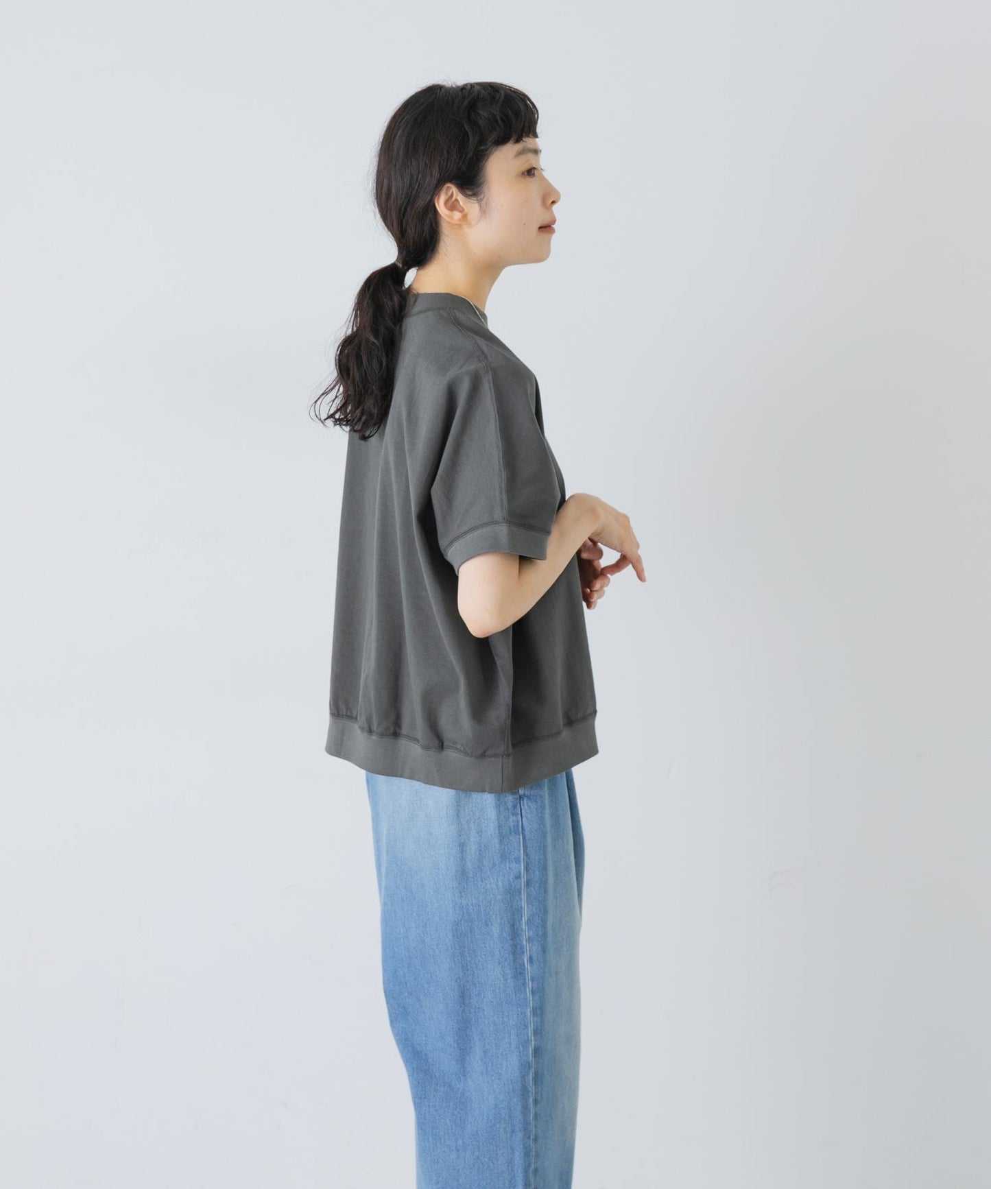 天竺棉 寬鬆套頭衫