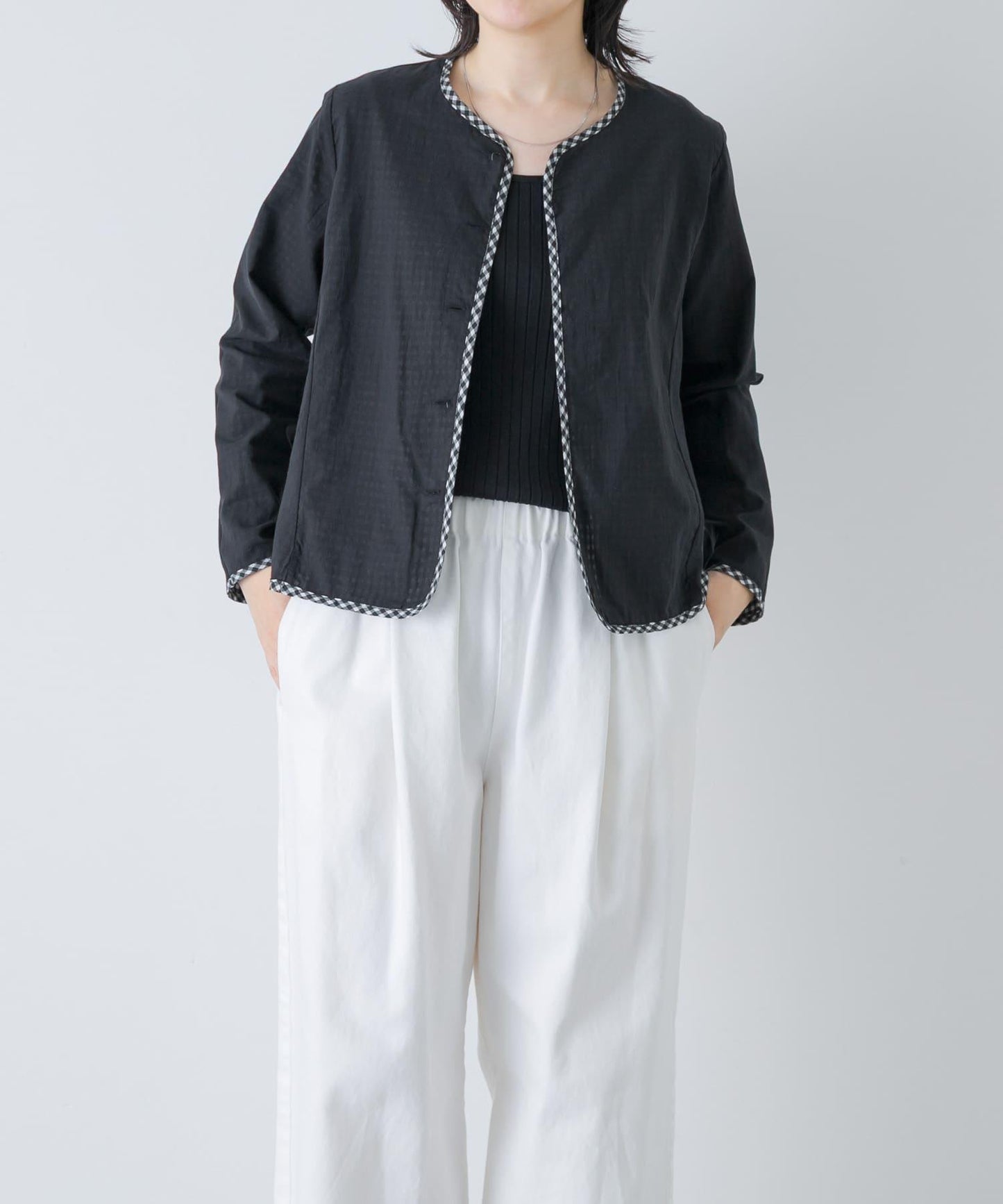 Yoli GINGHAM REVERSIBLE JACKET