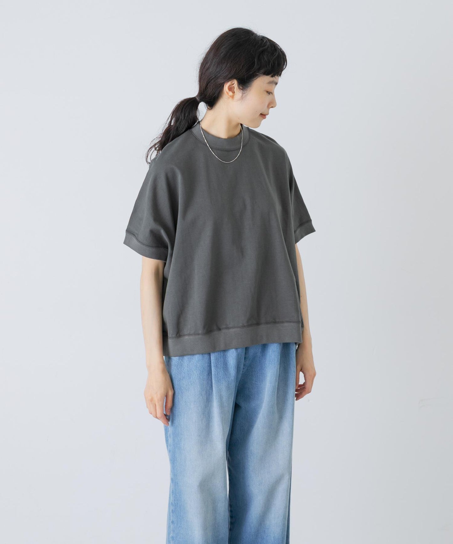天竺棉 寬鬆套頭衫
