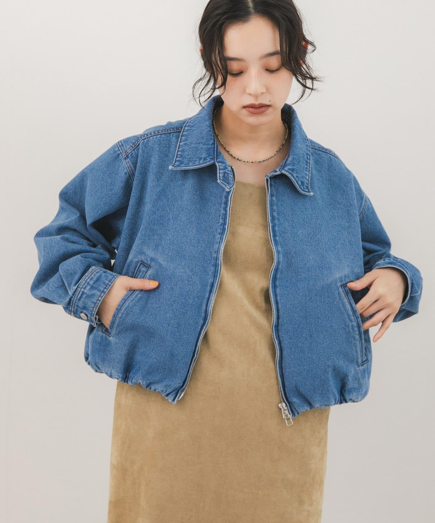 氣球袖牛仔夾克