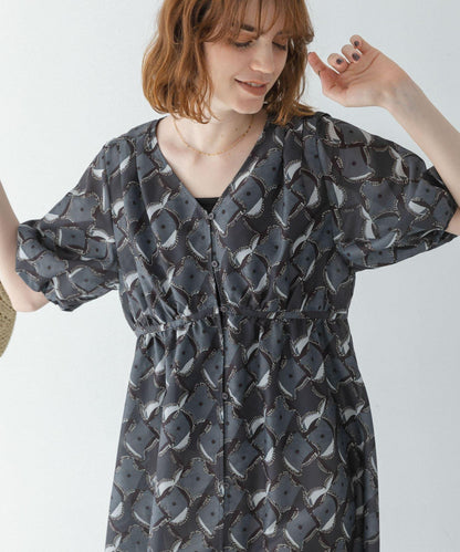 非洲印花連衣裙