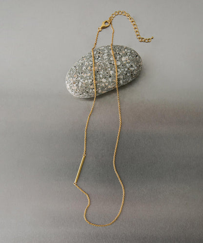 SMELLY so’ asymmetric bar necklace