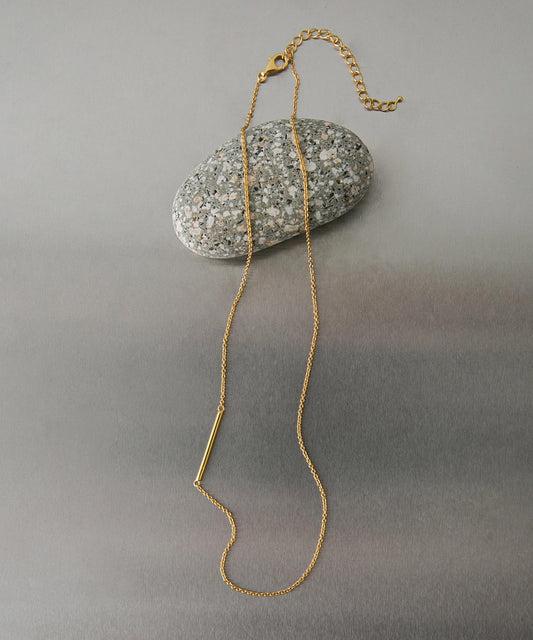 SMELLY so’ asymmetric bar necklace