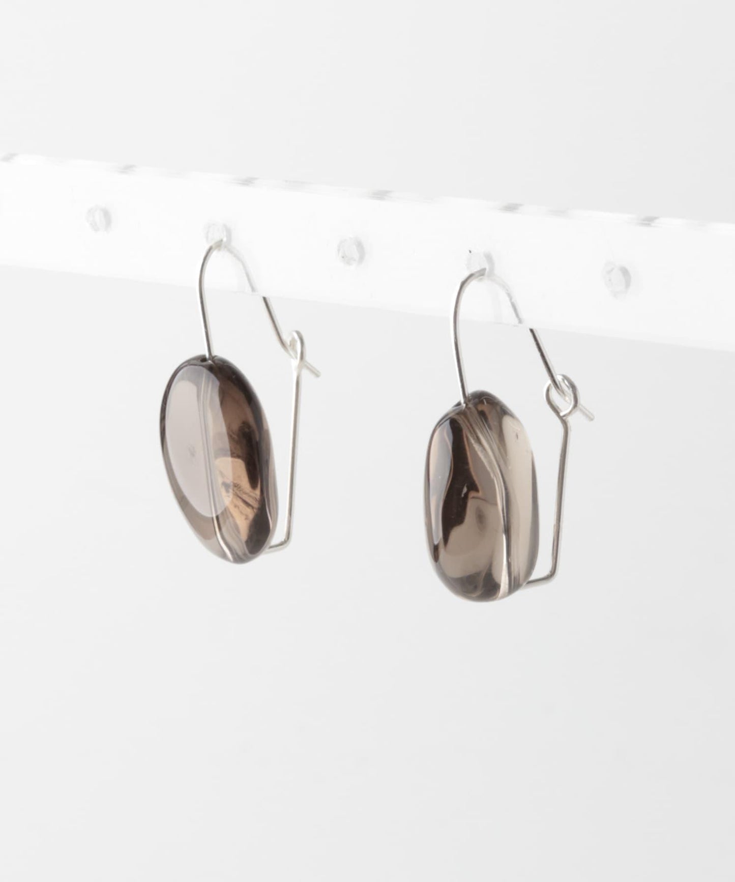 SMELLY so’ smoky quartz 耳釘