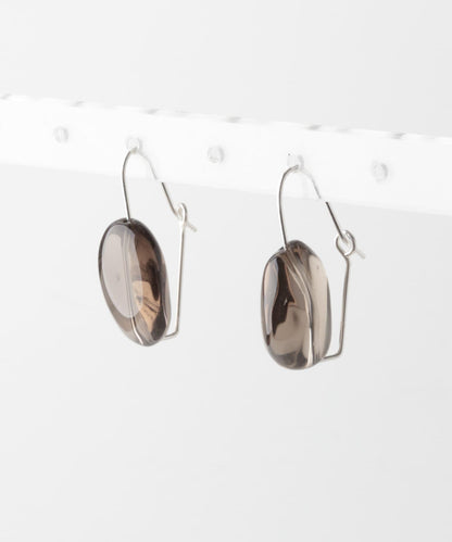 SMELLY so’ smoky quartz 耳釘
