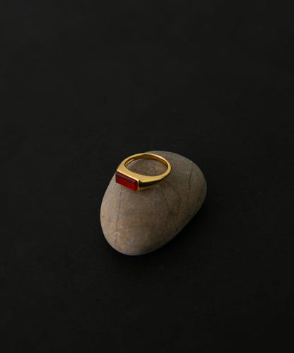 SMELLY so’ carnelian pinky ring