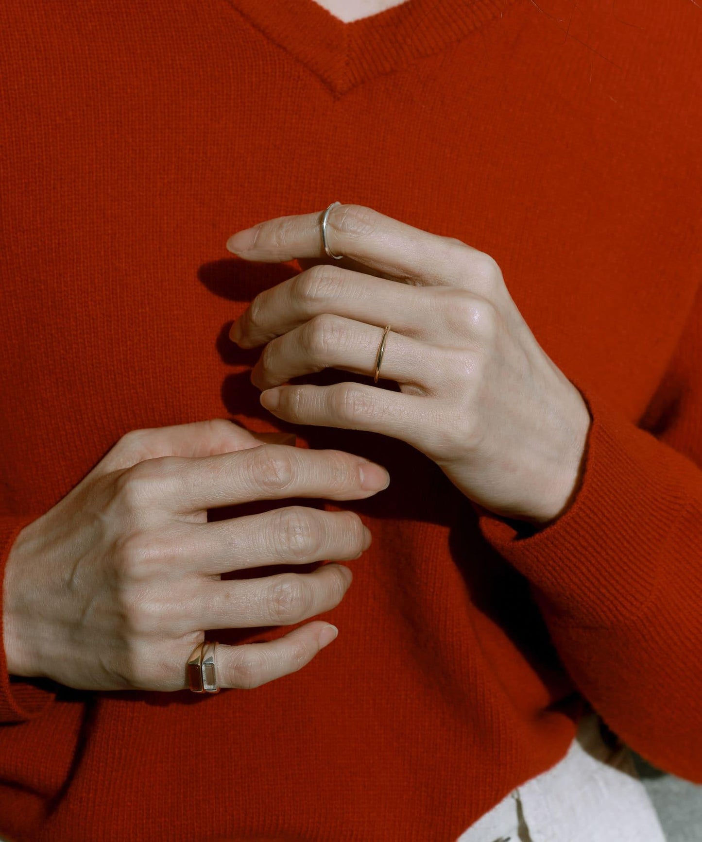 SMELLY so’ textured minimal ring