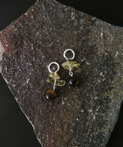 SMELLY so’ lemon quartz hoop pierce