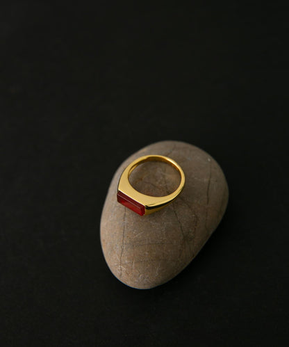 SMELLY so’ carnelian pinky ring