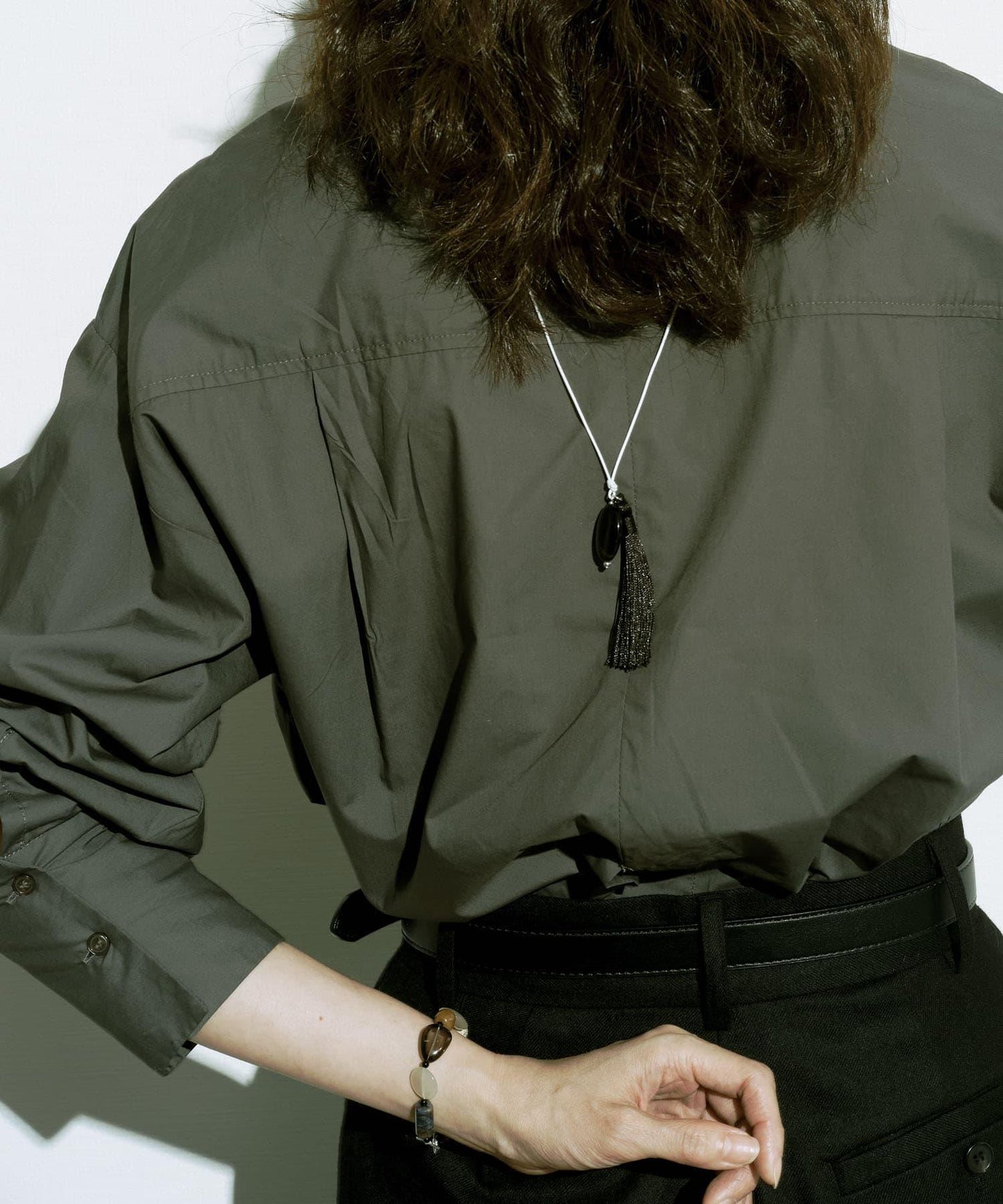 SMELLY so’ onyx tassel necklace