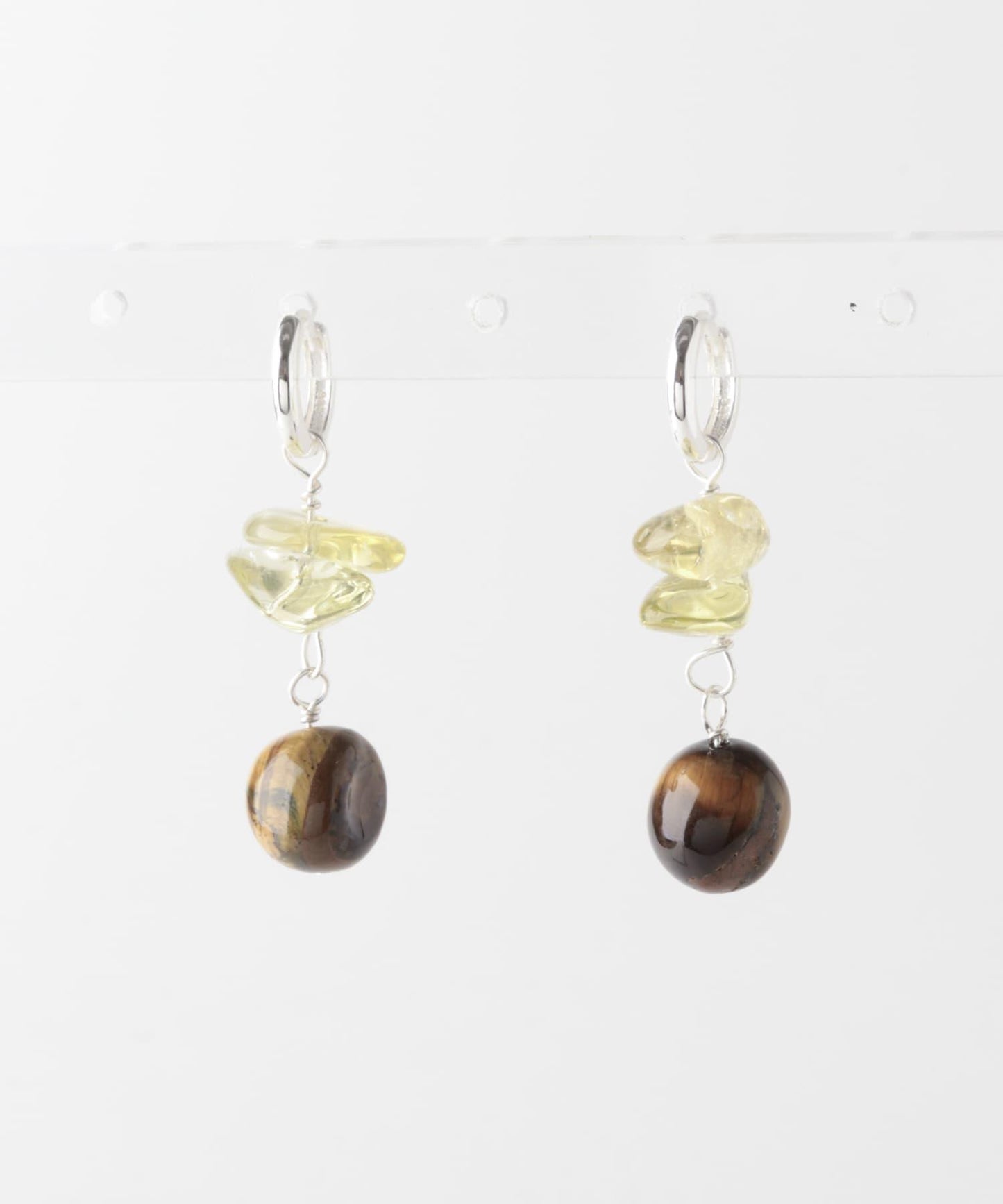 SMELLY so’ lemon quartz hoop pierce