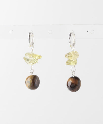 SMELLY so’ lemon quartz hoop pierce