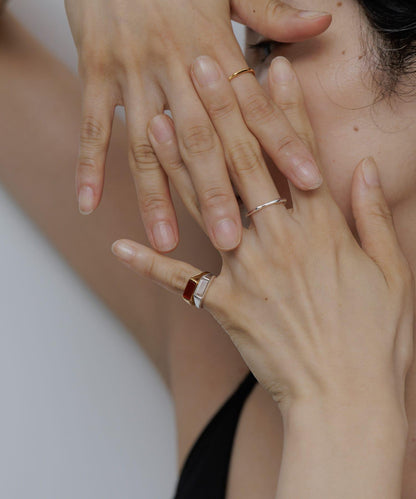 SMELLY so’ carnelian pinky ring