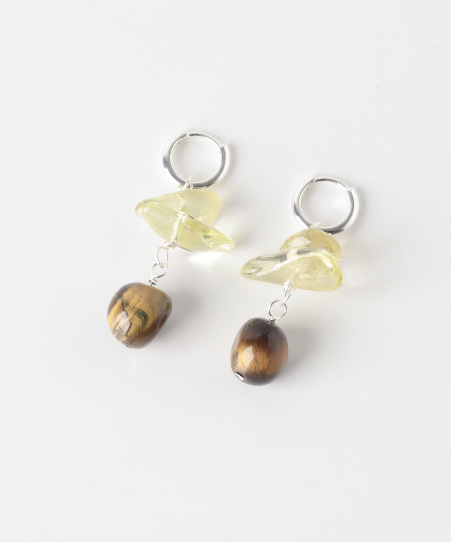 SMELLY so’ lemon quartz hoop pierce