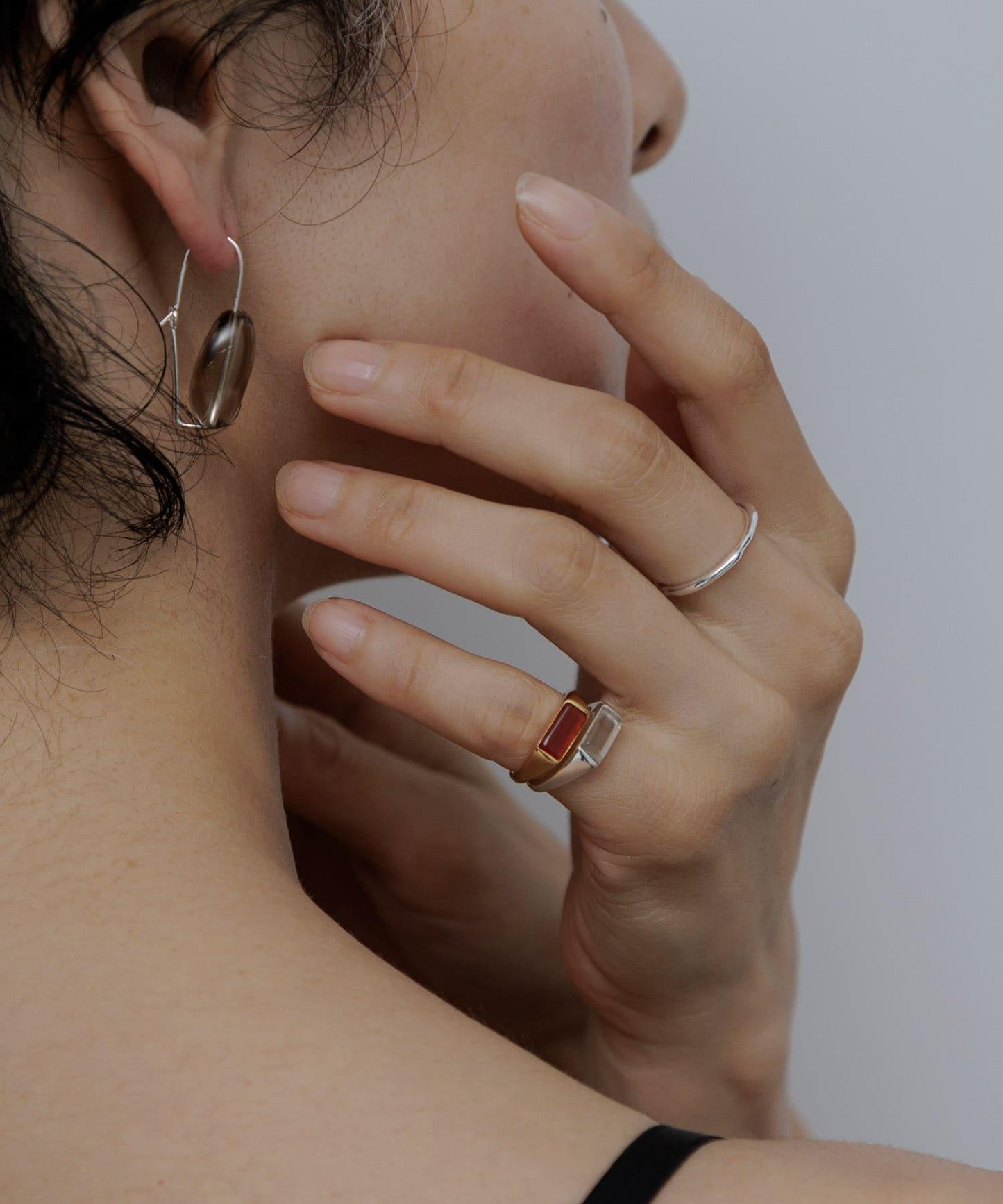 SMELLY so’ carnelian pinky ring
