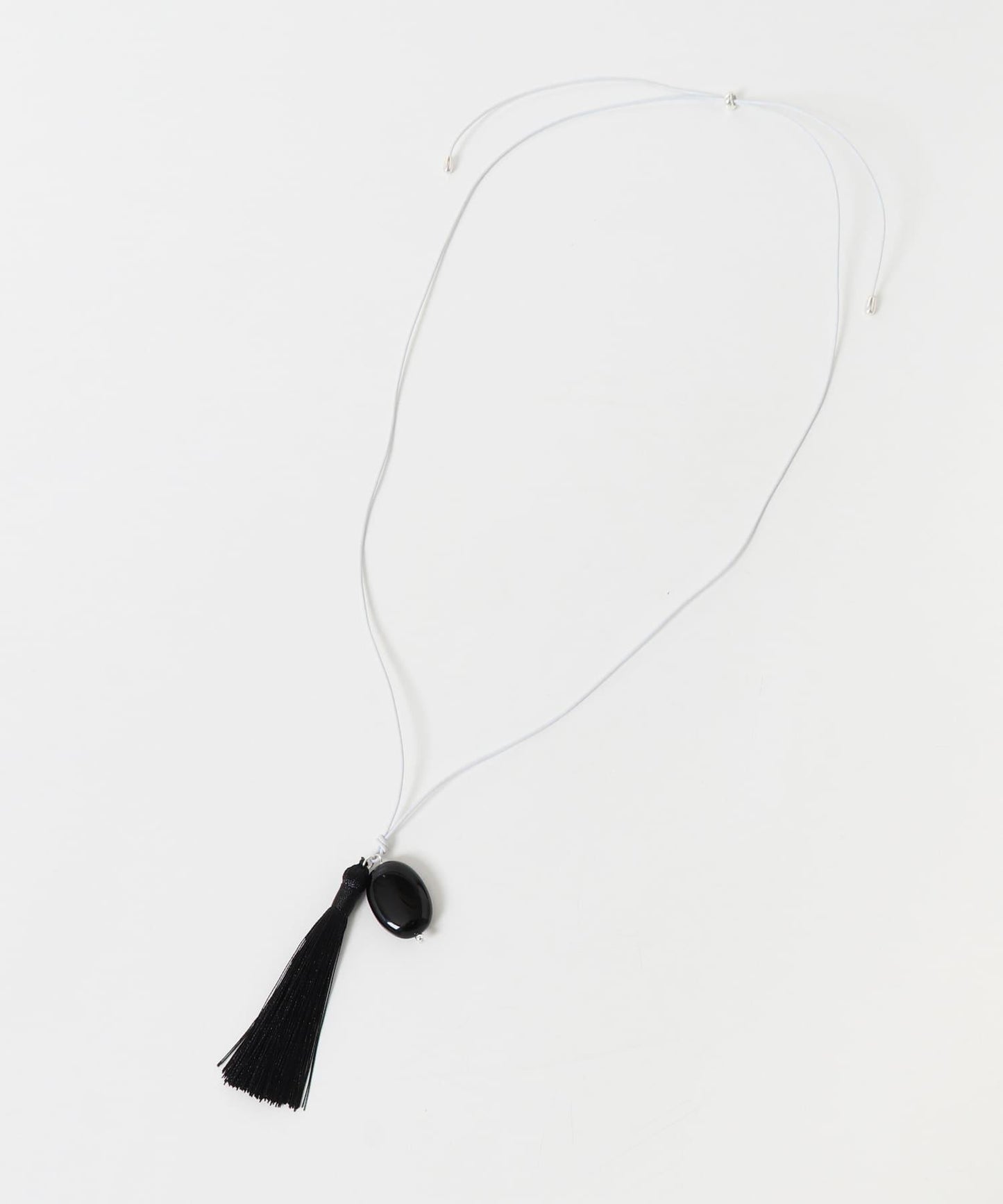 SMELLY so’ onyx tassel necklace
