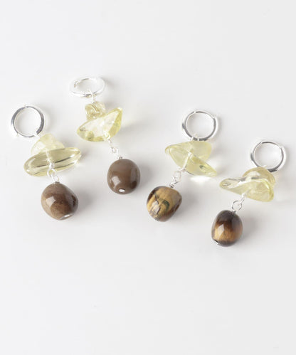 SMELLY so’ lemon quartz hoop pierce