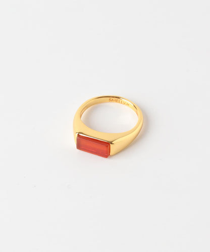 SMELLY so’ carnelian pinky ring