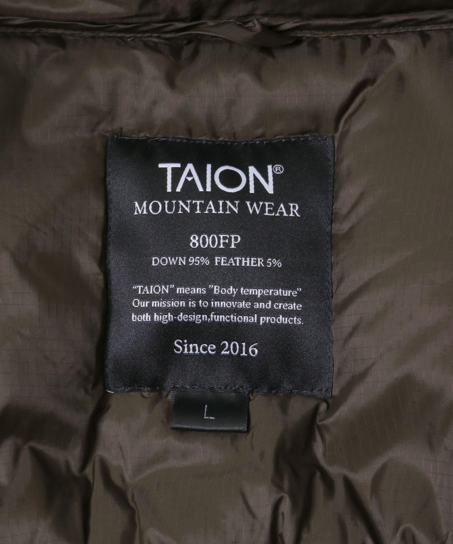 TAION×SENSE OF PLACE 聯名款 羽絨馬甲