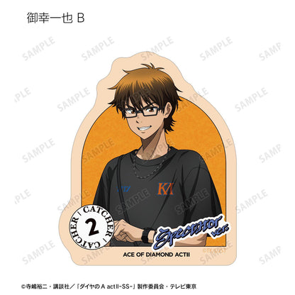 鑽石王牌 actⅡ（鑽石王牌 actⅡ） Second Season 描繪私服ver. 異形貼紙 18包入