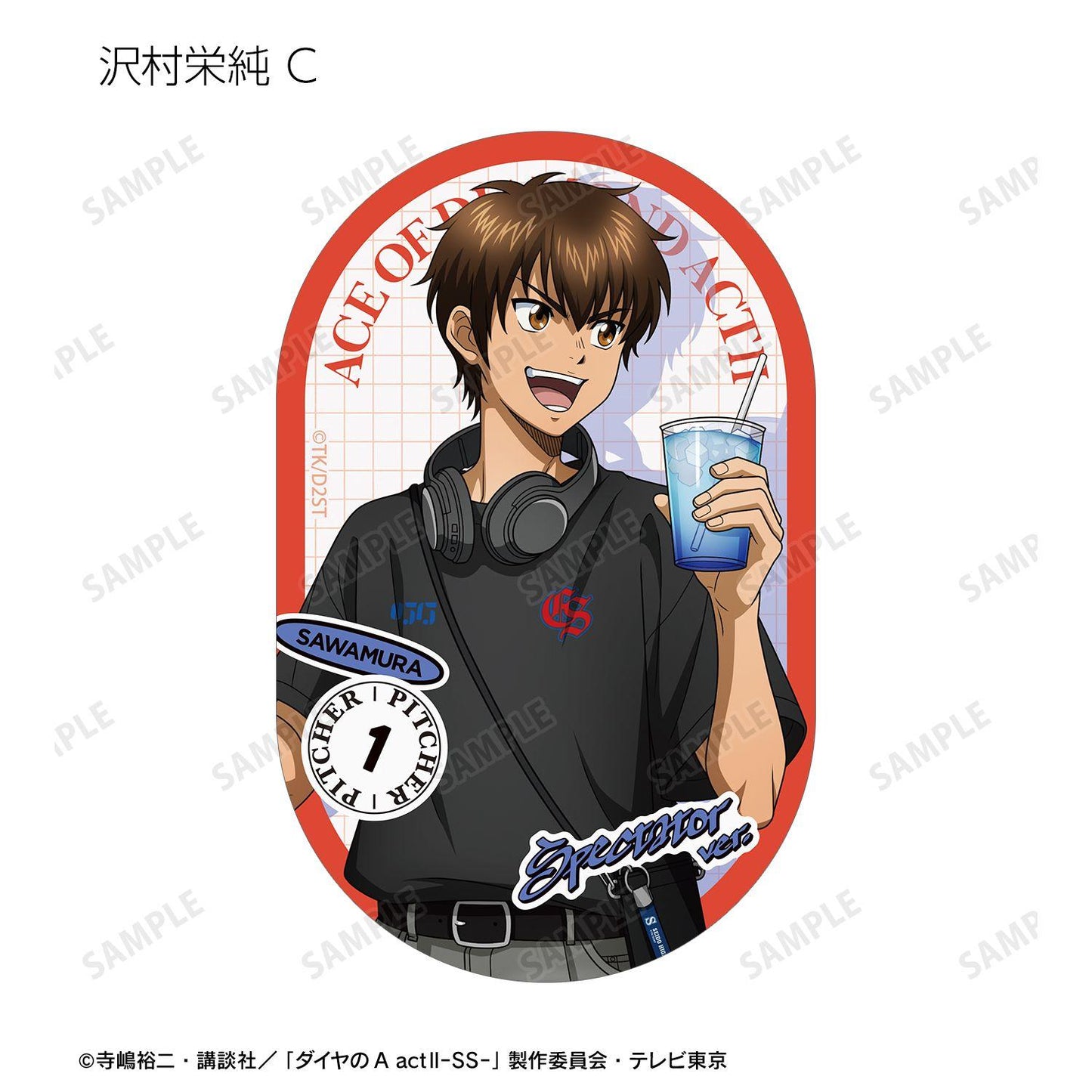 鑽石王牌 actⅡ（鑽石王牌 actⅡ） Second Season 描繪私服ver. 異形貼紙 18包入
