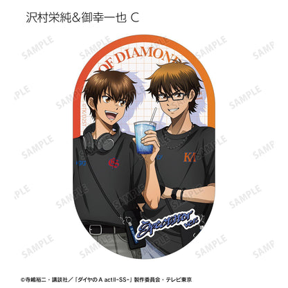 鑽石王牌 actⅡ（鑽石王牌 actⅡ） Second Season 描繪私服ver. 異形貼紙 18包入