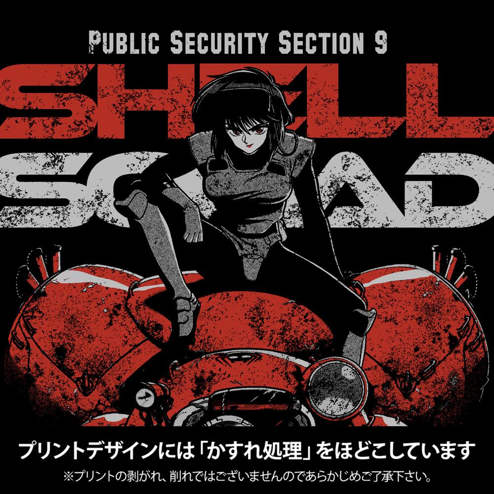 攻殼機動隊 THE GHOST IN THE SHELL 素子とフチコマ T恤/BLACK M碼
