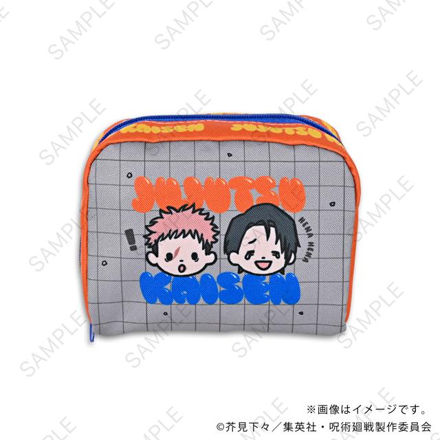 呪術廻戦（咒術回戰） ビィズニィズ 盒式化妝包A 虎杖・伏黒・乙骨・脹相
