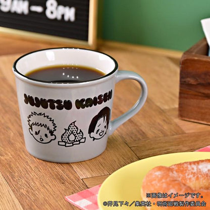 呪術廻戦（咒術回戰） ビィズニィズ系列 琺琅風馬克杯A 虎杖伏黑乙骨脹相